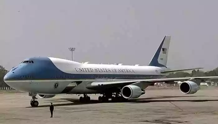 President Trump's trip to the WEF in Davos was delayed after Air Force One returned to Joint Base Andrews due to a 