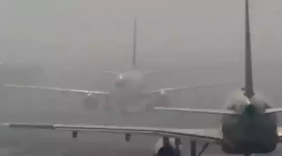 Dense fog and toxic smog disrupted life in Delhi, affecting visibility and air travel. Several airlines issued travel advisories in the wake of adverse weather