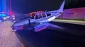 A rare incident left a 57-year-old woman injured as an aircraft crashed and landed on a freeway in Florida on Monday night, colliding with a vehicle in the
