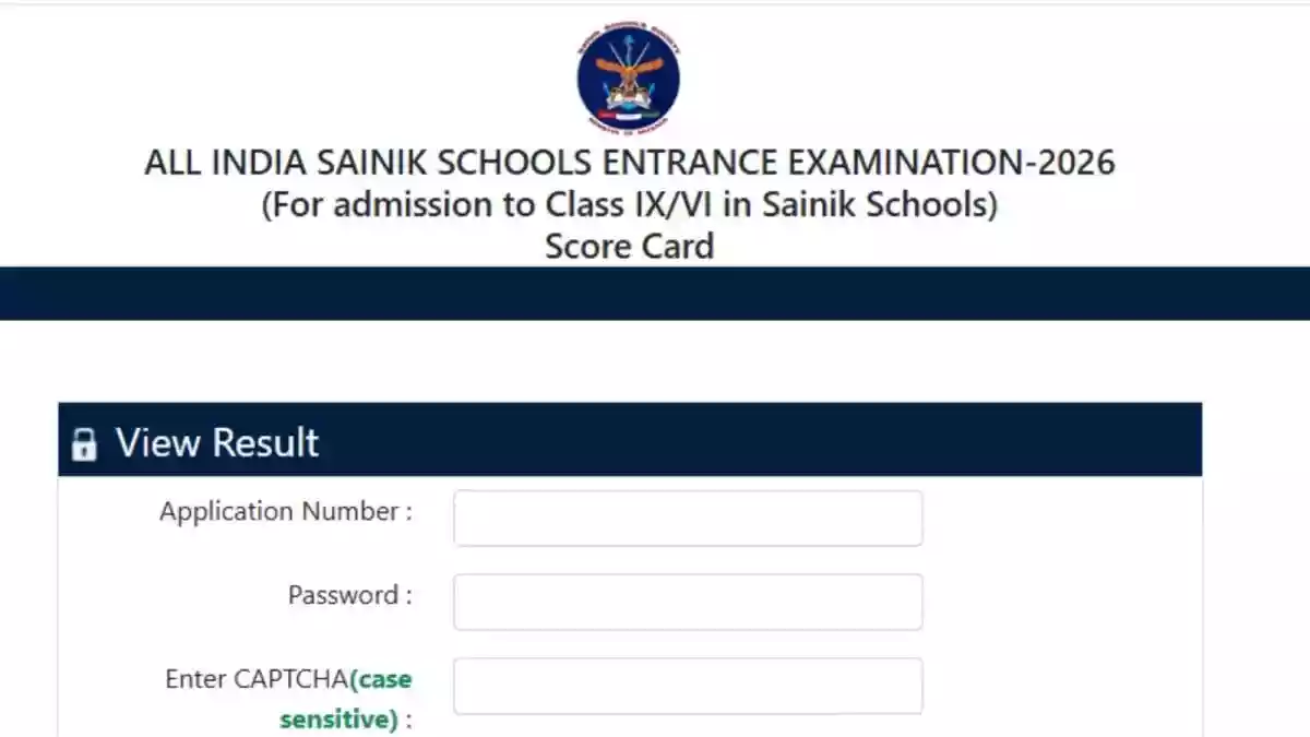 <strong>AISSEE 2026 Results Out:</strong> The National Testing Agency (NTA) has announced the results of the All India Sainik School Entrance