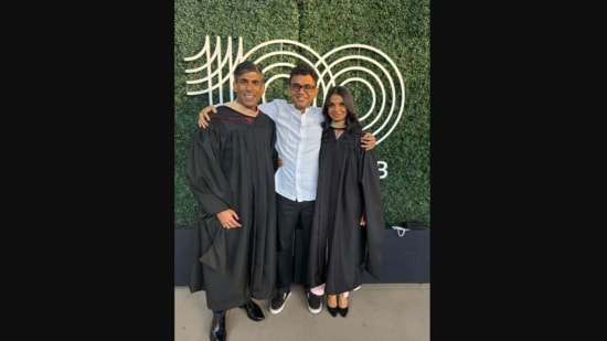 Akshata Murty and Rishi Sunak returned to their alma mater Stanford as commencement speakers after 19 years. Former UK Prime Minister Rishi Sunak and his wife, Akshata Murty, returned to their alma mater, Stanford Graduate School of Business, after about 19 years. The couple was invited as the commencement speakers. While they shared inspiring words for those starting their educational journey at the iconic business school, the couple also gave a glimpse of their personal lives.