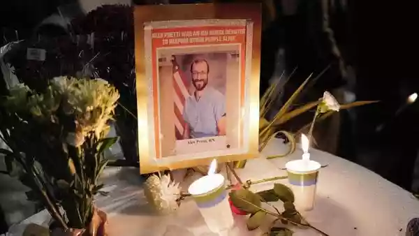 11 days before he was shot and killed by Border Patrol officers, Alex Pretti was captured having an unruly confrontation with federal immigration agents during