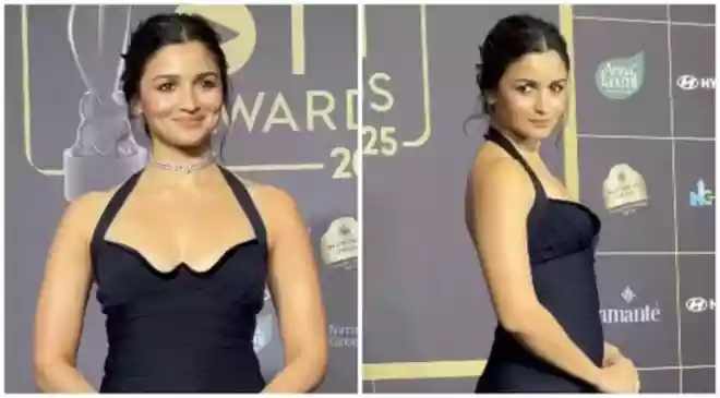 Alia Bhatt stunned in black at the Filmfare OTT Awards 2025 last night. She arrived at the event in a vintage Hervé Léger dress from 1993