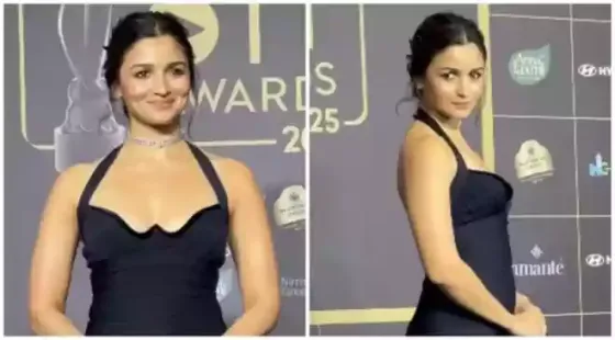Alia Bhatt stunned in black at the Filmfare OTT Awards 2025 last night. She arrived at the event in a vintage Hervé Léger dress from 1993