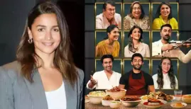 Alia Bhatt celebrated the Kapoor family's upcoming Netflix special Dining With the Kapoors, saying she'll miss all the fun as the clan unites to honour Raj