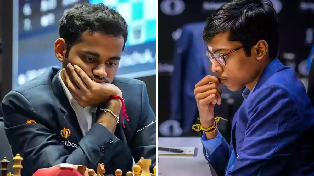 Grandmaster Arjun Erigaisi continued his pursuit of a spot in the finals as all five Indian players drew their opening games in the fourth round of the World