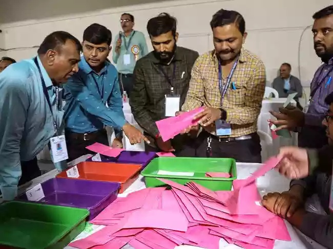 The Trinamool Congress has lodged a complaint with the Election Commission. Allegations involve the unauthorized sorting of postal ballot covers at an EVM