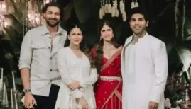 Allu Sirish shares his love story with fiancée Nayanika while wishing Varun Konidela and Lavanya a happy second anniversary. Mumbai Nov 1 (IANS) Actor