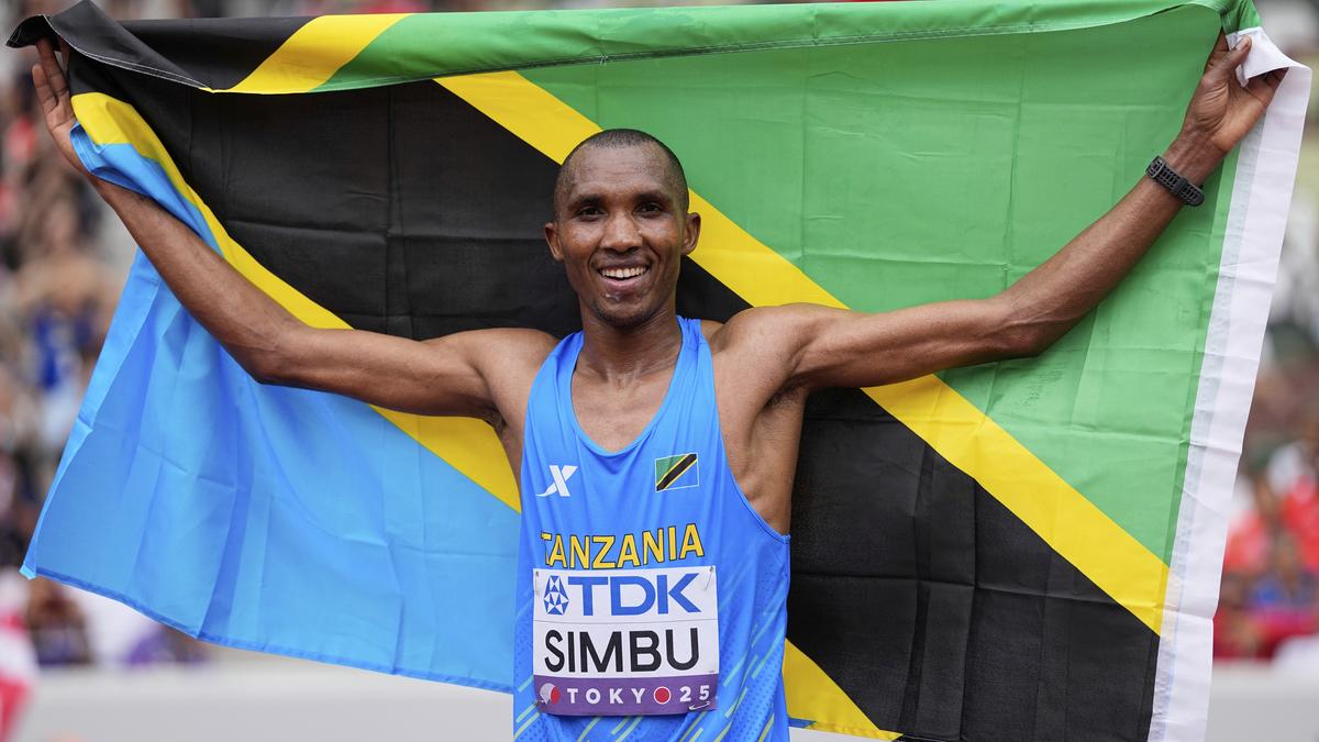 Alphonce Felix Simbu snatched gold in the first photo finish at a major championship marathon on Monday (September 15, 2025), edging out German Amanal Petros in a dramatic race to the line to give Tanzania its maiden world title. The photo finish showed the 42.195 km race was decided by three hundredths of a second as Simbu surged past the diving Petros at the line, closer than the 0.05-second gap between the gold and silver medallists in the men's 100m final on Sunday (September 15, 2025).