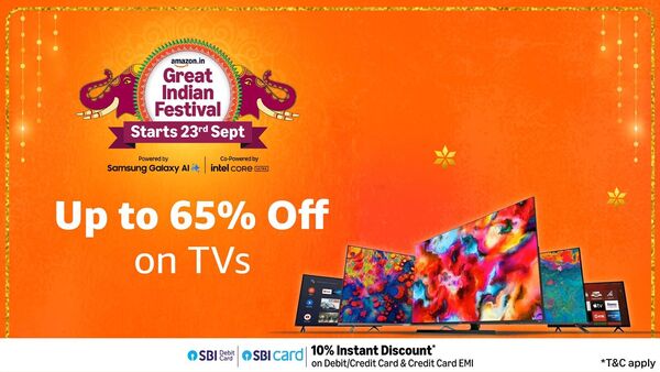 Amazon has announced price drop deals on smart TVs from top brands like Samsung, LG, Sony, and more, with discounts on all sizes and resolutions, including 4K and 8K models. These deals are available ahead of the Amazon Great Indian Festival 2025 sale, giving customers the chance to grab their favourite TVs at lower prices.
