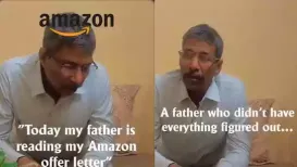 <h4>Amazon sends joining kit to father whose sacrifices helped son land tech job</h4><h4>Amazon sent a special joining kit to the father of