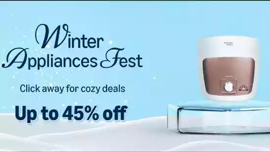 Amazon has launched the Winter Appliances Fest, bringing exciting deals on essential products that make your home comfortable during the cold months