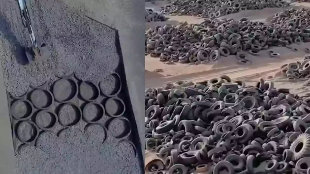 Why would Americans bury old tires under their highways? The answer is more practical than it sounds. With millions of used tires piling up every year