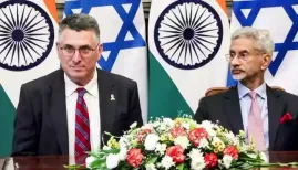 EAM S. Jaishankar met Israeli FM Gideon Sa'ar in New Delhi, reaffirming strong India-Israel ties, discussing regional developments, terrorism