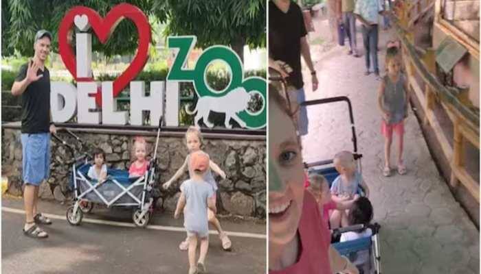 An American family's fun-filled visit to Delhi Zoo captures hearts with joyful moments and genuine warmth shared online. New Delhi: An India-based American woman recently took her family to Delhi Zoo and captured the day's moments on camera. The video quickly gained popularity across social media for its genuine charm.