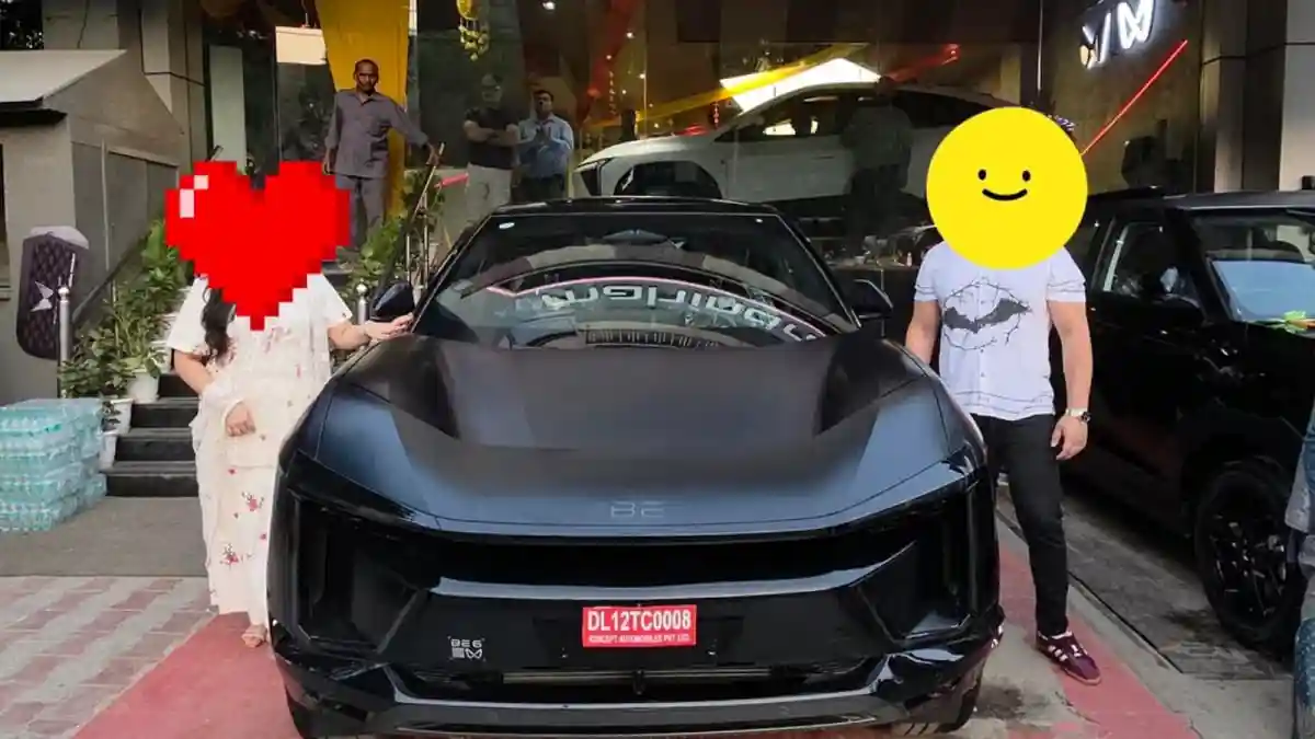An automobile geek turned his dream into reality after purchasing an eye-catching Mahindra BE6 Batman Edition car, which he introduced to Reddit users in a viral post on Tuesday, October 7. Taking the delivery of his sleek-looking black shade Mahindra car with a Batman design, the man proudly posed with it alongside his wife and shared the image with internet users.An automobile geek turned his dream into reality after purchasing an eye-catching Mahindra BE6 Batman Edition car, which he introduced to Reddit users in a viral post on Tuesday, October 7. Taking the delivery of his sleek-looking black shade Mahindra car with a Batman design, the man proudly posed with it alongside his wife and shared the image with internet users.In his post, the passionate auto enthusiast called it a dream possession and expressed gratitude towards Mahindra for coming up with the BE6 Batman Edition model. “Like a dream come true for a geek like me. Thanks Mahindra for turning this beast into something Legendary!