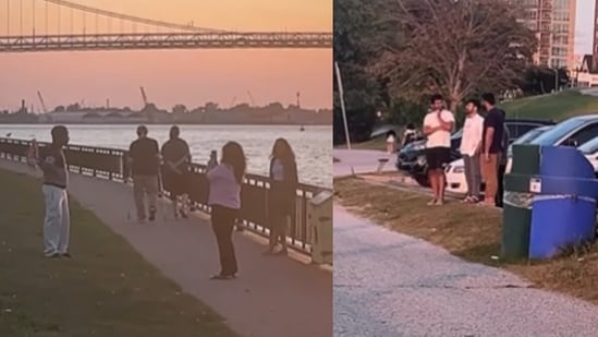 An Indian man residing in Canada has drawn attention online after sharing a video from a Canadian riverside that appeared to be filled with Indian faces. The clip, shared by Lochav Ravi, shows him walking along the Windsor-Detroit riverfront, gesturing towards different groups of people.