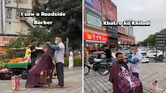 An Indian YouTuber spotted a Chinese barber while exploring a locality and decided to get a haircut from the man. An Indian traveller in China recently took a chance on a roadside barber and ended up with a ₹119 haircut, now winning praise online. Though initially sceptical, he shared the experience on social media, and the internet reassured him that the trim looked surprisingly good.