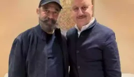 Anupam Kher shared that they conversed for almost an hour at the Delhi airport, talking about cinema, favourite books, K Balachander, Rajinikanth and others