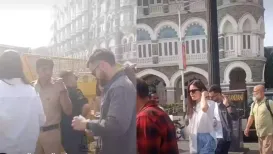 Anushka Sharma and cricketer Virat Kohli, who are currently in India, were spotted taking a jetty to reach their home in Alibaug. The video has since gone