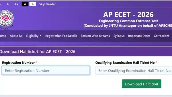 AP ECET Hall Ticket 2026 released at cets