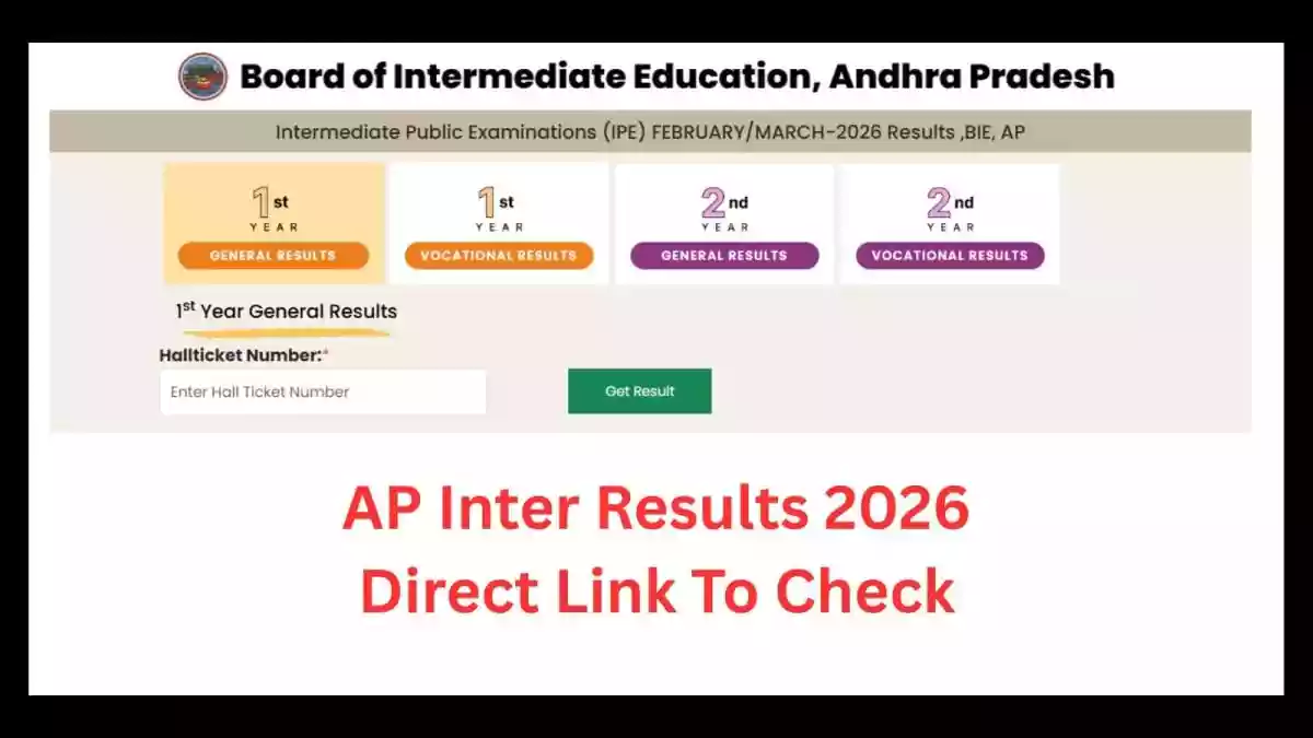 AP Inter 1st, 2nd Year Results 2026 (Out) On resultsbie