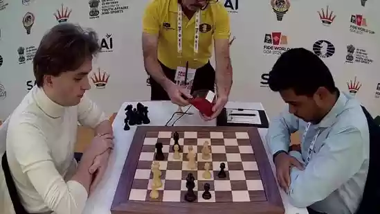 There was some arbiter drama in Vincent Keymer and Pranesh M's FIDE Chess World Cup 2025 Round 3 Game 1 encounter, as the official ended up helping the Indian