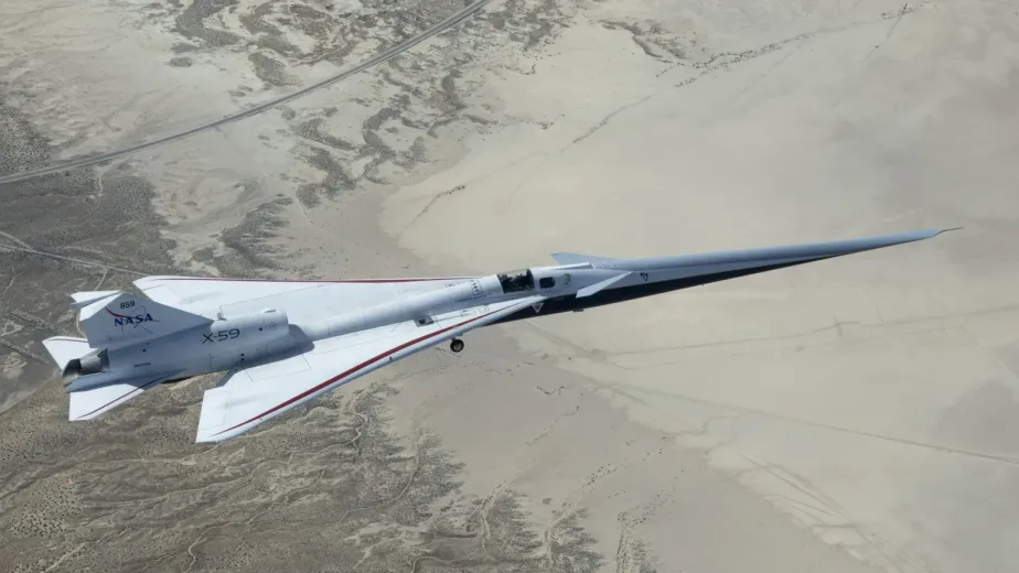 There's a weird and wonderful jet flying over the US. It has the nose of anteater, parts cannibalised from other planes and a cockpit so far back the pilot