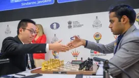 Indian GM Arjun Erigaisi kept things steady on Monday as he eased to a clean draw against China's Wei Yi in the first game of the quarterfinals