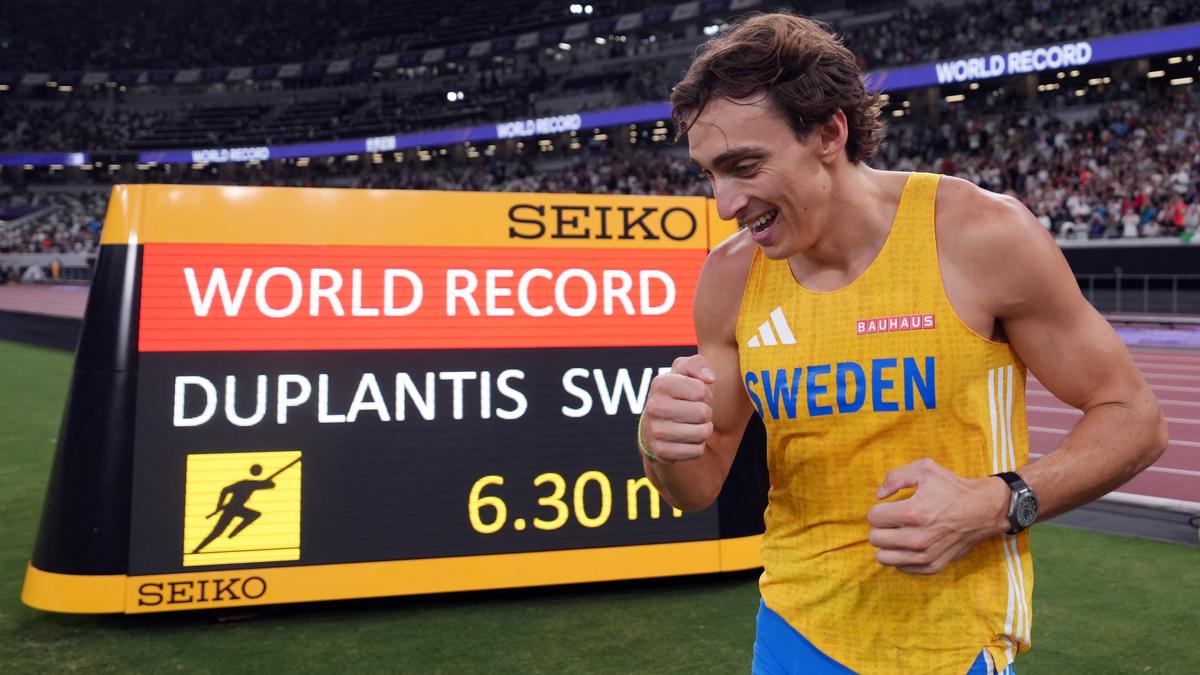 Armand “Mondo” Duplantis broke the pole vault world record for the 14th time Monday (September 15, 2025), clearing 6.30 meters to capture his third world championship. Duplantis, who grew up in Louisiana but competes for his mother's native Sweden, easily won his 49th straight meet and fifth straight major title, including Olympics, then kept the crowd around for another drama-rich half-hour to watch him go for the record.