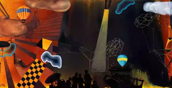 Artist Paresh Maity paints luminous worlds
