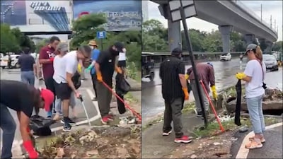 As Gurugram came under intense scrutiny and criticism for its garbage-filled roads and poor infrastructure, a group of foreign nationals has taken the responsibility of cleaning the roads and drains of the Millennium City. A viral video showed foreigners cleaning garbage from roads and drains in the city, earning widespread praise while also drawing criticism towards the municipal authorities. Some locals were also seen joining the foreigners in removing garbage from the roads.