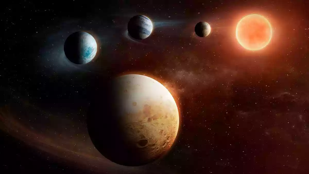 Astronomers have observed a planetary system that challenges current planet formation theories, with a rocky planet that formed beyond the orbits of its