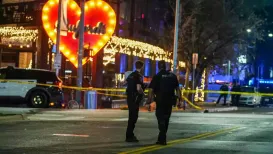 Authorities say three people were killed, and 14 others were wounded after a shooting at a bar in Austin, Texas. Austin Police Chief Lisa Davis said at a press