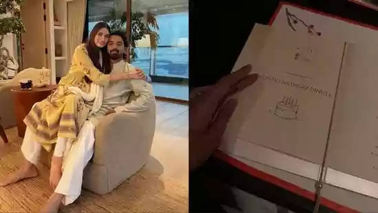 Athiya sits on KL Rahul's lap in new pic