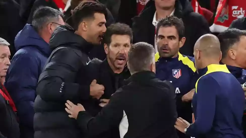 Atletico Madrid manager Diego Simeone has been given a one-match ban for 