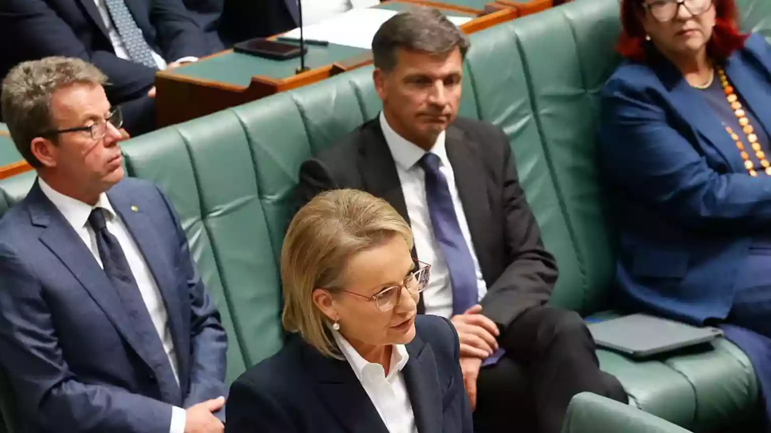 Australian opposition leader Sussan Ley, the first woman to head the Liberal Party, is under renewed pressure after the resignation of her shadow defence