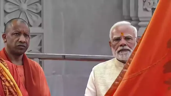 Prime Minister Narendra Modi on Tuesday (November 25, 2025) ceremonially hoisted the saffron flag — Dharma Dhwaj — at the Ram Temple in Ayodhya