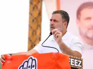 Rahul Gandhi's helicopter visit to Almora was cut short by bad weather. He later addressed a rally by phone. Gandhi criticized the central government