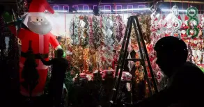 Members of the Bajrang Dal on Wednesday barged into a school in Assam's Nalbari district, destroying Christmas decorations and smashing posters on the premises