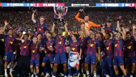 Barcelona turned the Clasico into a coronation ‌on Sunday (May 10, 2026), swatting aside Real Madrid 2-0 at a roaring ​Camp Nou to claim their 29th LaLiga