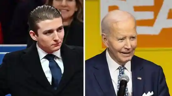Barron Trump's secret message to Biden at dad Donald's inauguration revealed