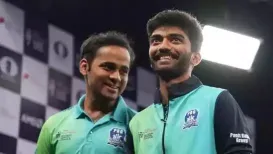 D Gukesh defeated Fabiano Caruana on Thursday, and Arjun Erigaisi beat Anish Giri. D Gukesh and Arjun Erigaisi bagged their first wins of the ongoing Global