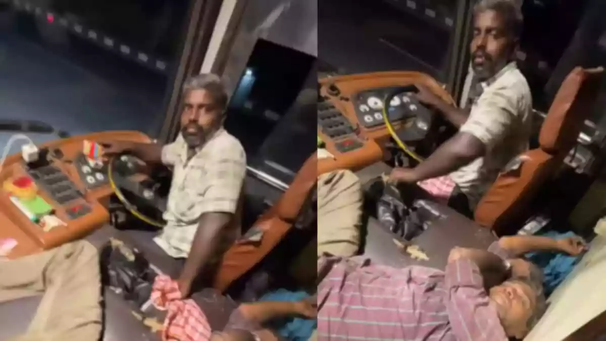 A long-distance bus journey turned frightening for several passengers when they realised something was seriously wrong with the driver. The bus