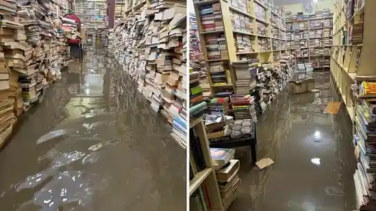 Bengaluru rains flood iconic Church Street bookstore
