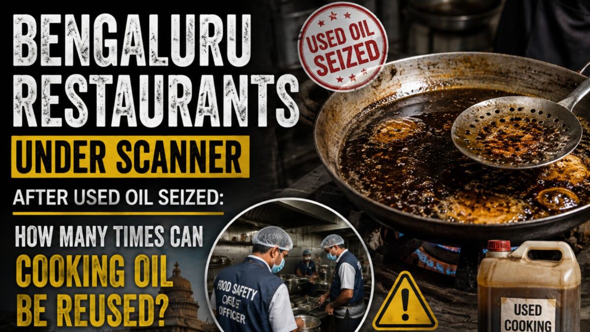 Bengaluru Restaurants Under Scanner After Used Oil Seized