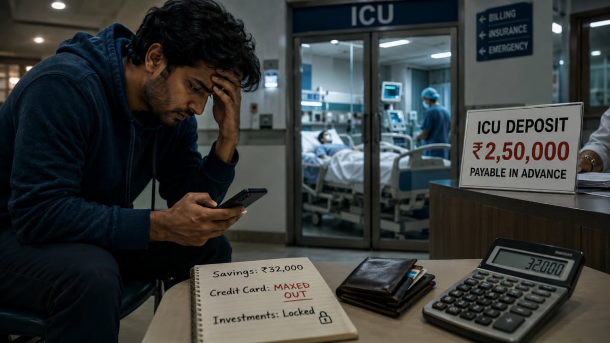 A Bengaluru techie earning ₹1.8 lakh a month was investing heavily and living comfortably until a sudden family medical emergency left him scrambling for
