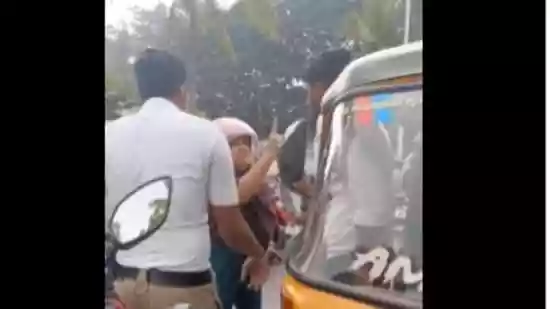 A video capturing a heated roadside confrontation near the Baiyappanahalli Flyover has gone viral, sparking a debate over wrong-side driving