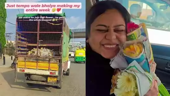 <h4>Bengaluru woman touched after tempo driver gifts entire bouquet instead of one flower: ‘He made my entire week’</h4><h4>A Bengaluru