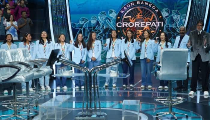 Big B took to his blog, where he shared a picture posing with the Women's Ice Hockey team on the sets of the show. Mumbai: Megastar Amitabh Bachchan said that he had the “most honoured moment” in meeting India's Women's Ice Hockey Team on his quiz-based reality show “Kaun Banega Crorepati” and celebrated their bronze win at the Asian Games.